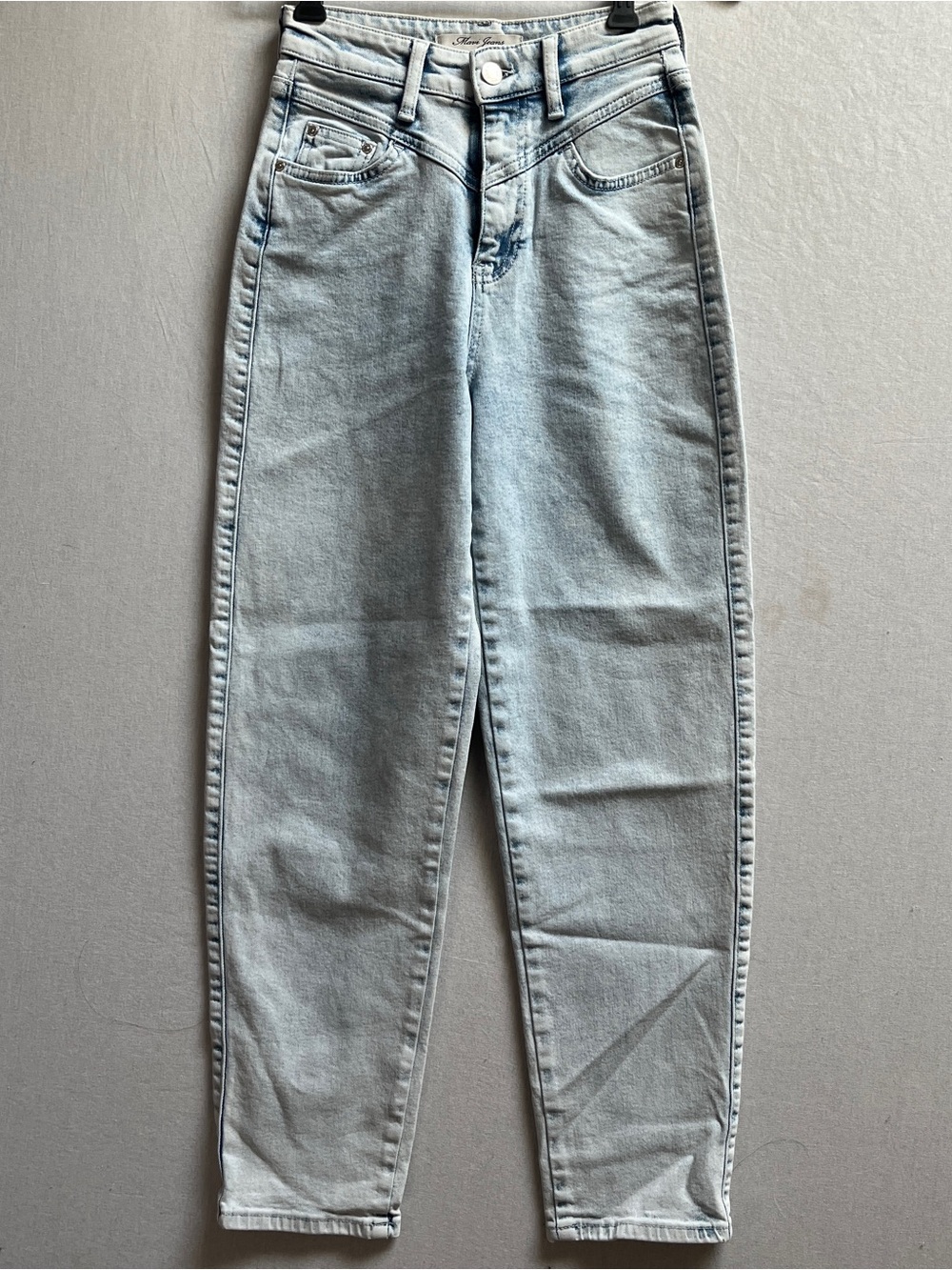 Mavi Lola High Rise Denim Mom Jeans Front Yoke Size 24